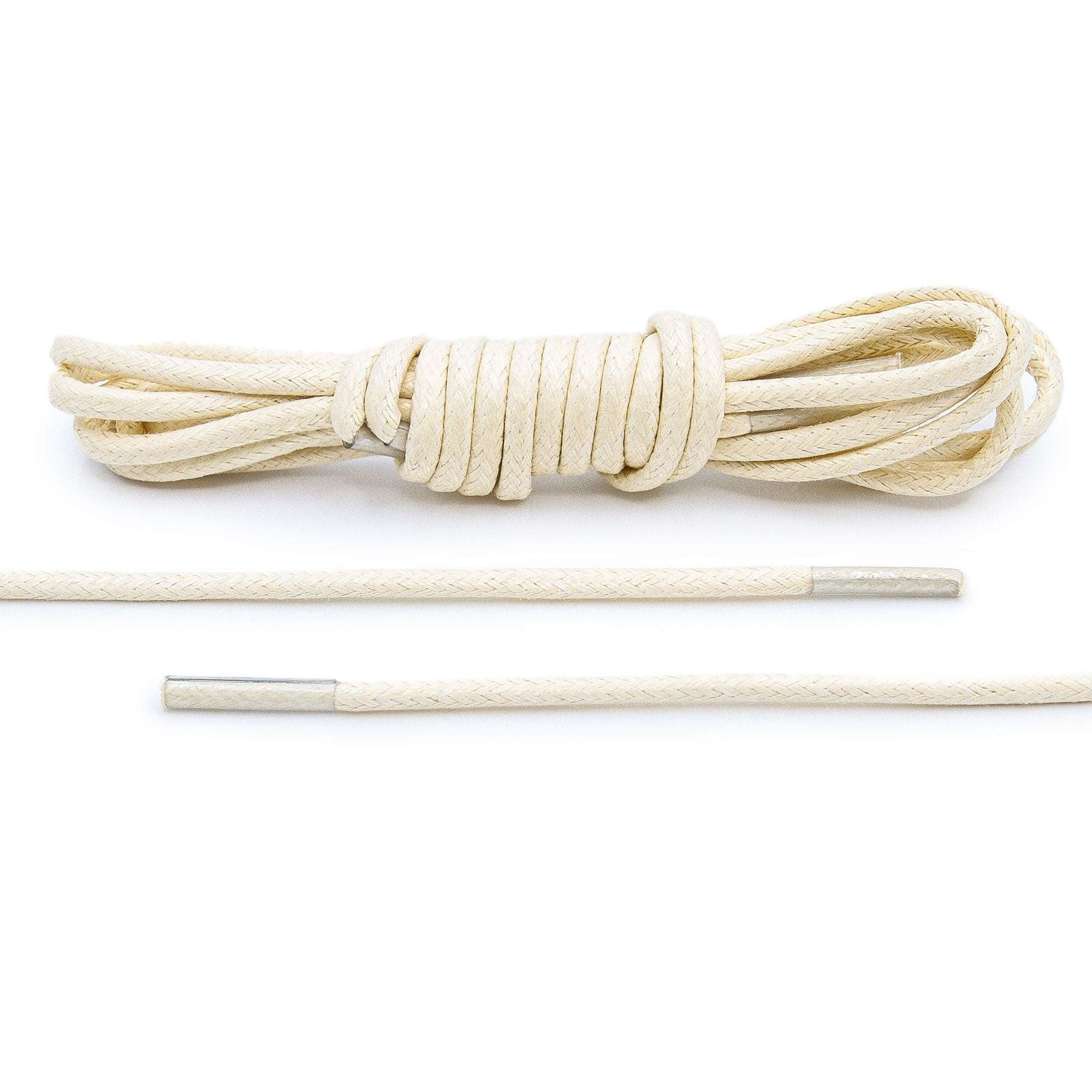 Cream Waxed Dress Shoelaces - Angelus Direct