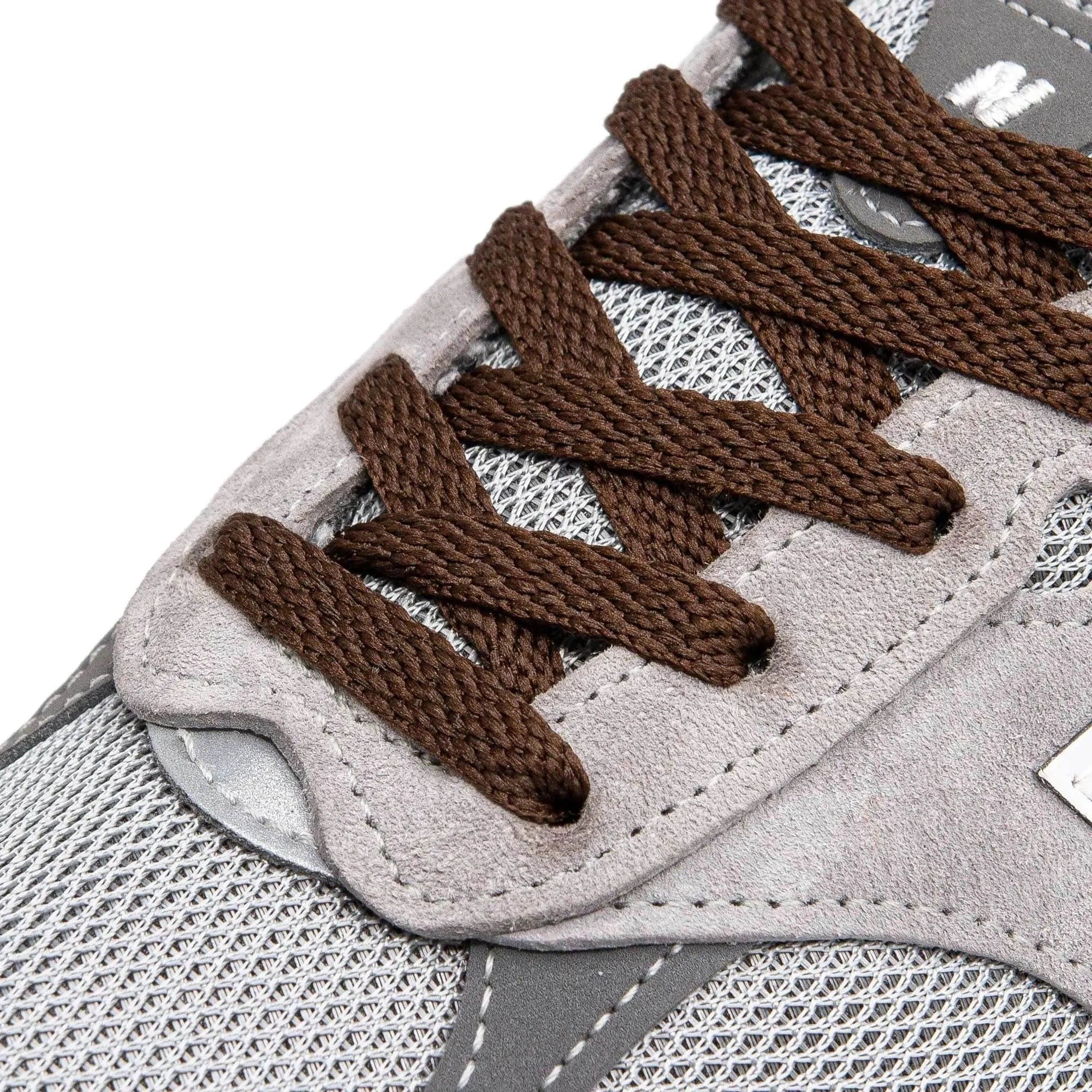 Lace Lab Dark Brown Shoe Laces Flat Shoelaces