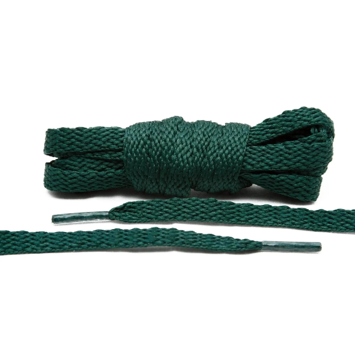 Lace Lab Dark Green Shoe Laces Flat Shoelaces