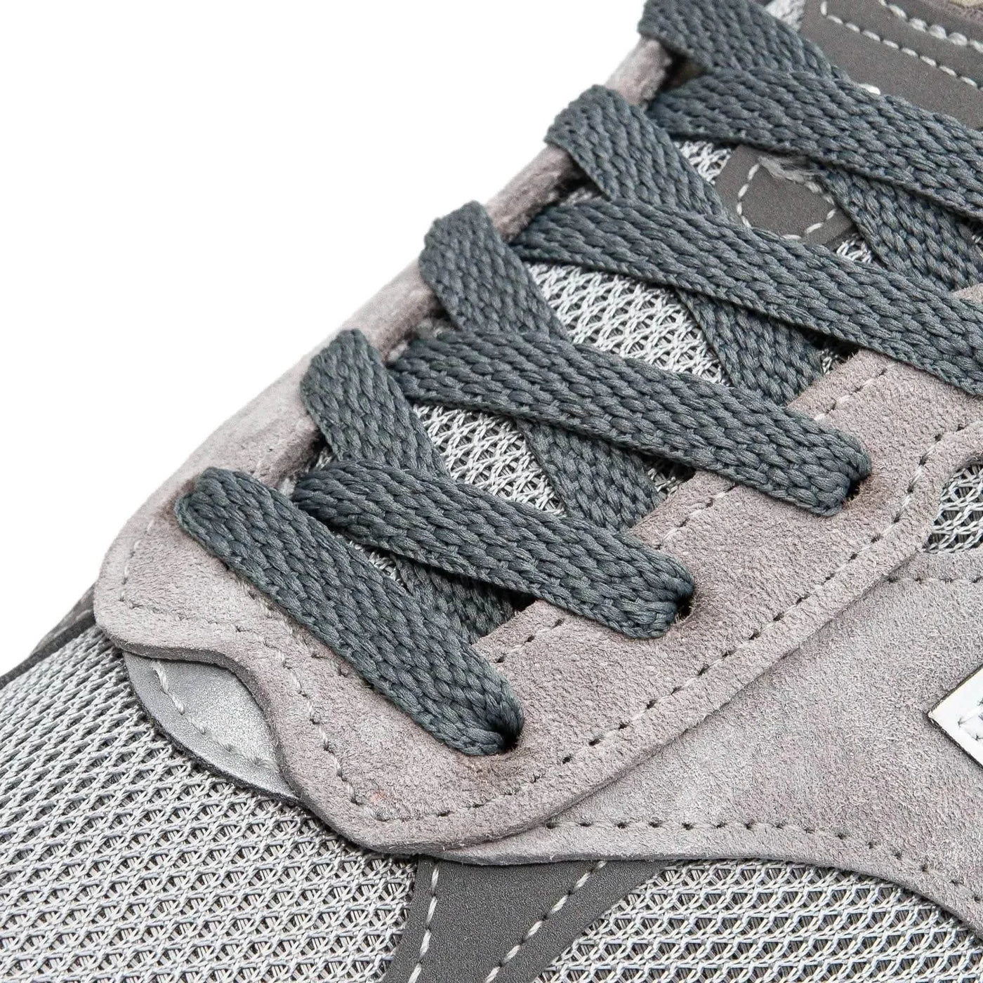 Lace Lab Dark Grey Shoe Laces Flat Shoelaces