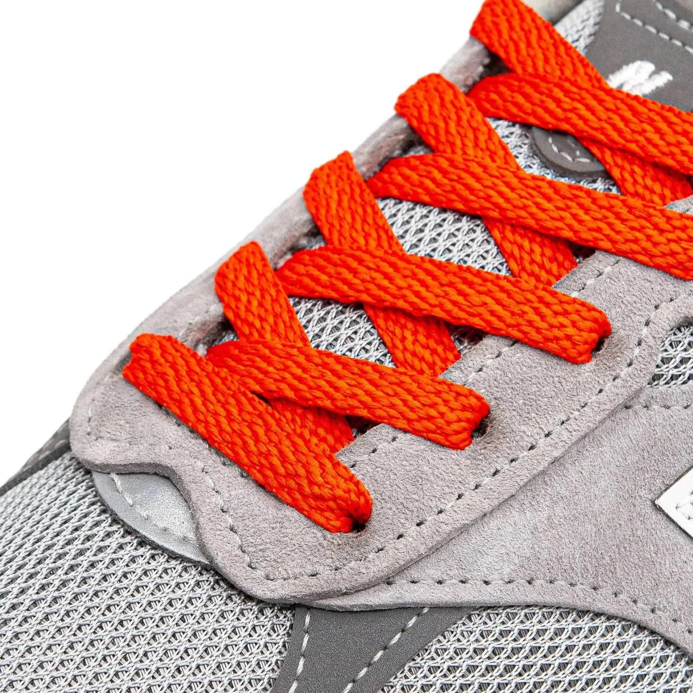 Lace Lab Dark Orange Shoe Laces Flat Shoelaces
