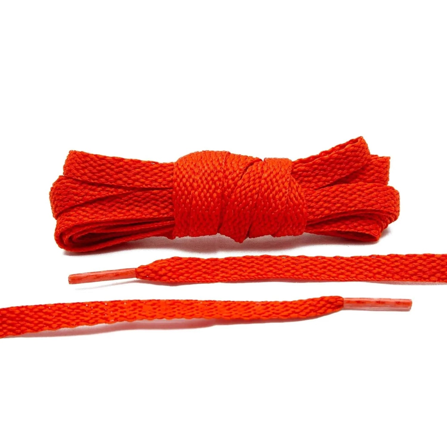 Lace Lab Dark Orange Shoe Laces Flat Shoelaces