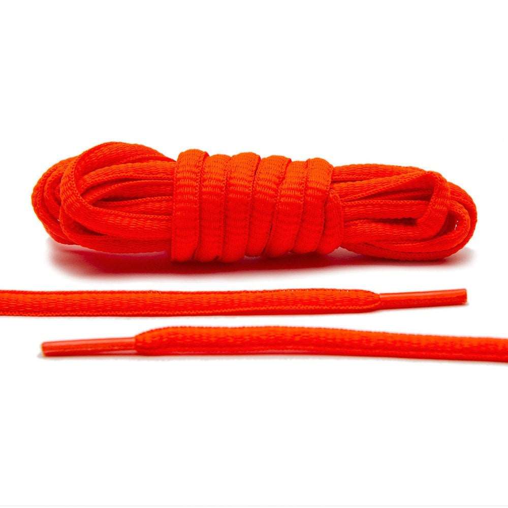 Flaming Orange - Thin Oval Laces - Angelus Direct