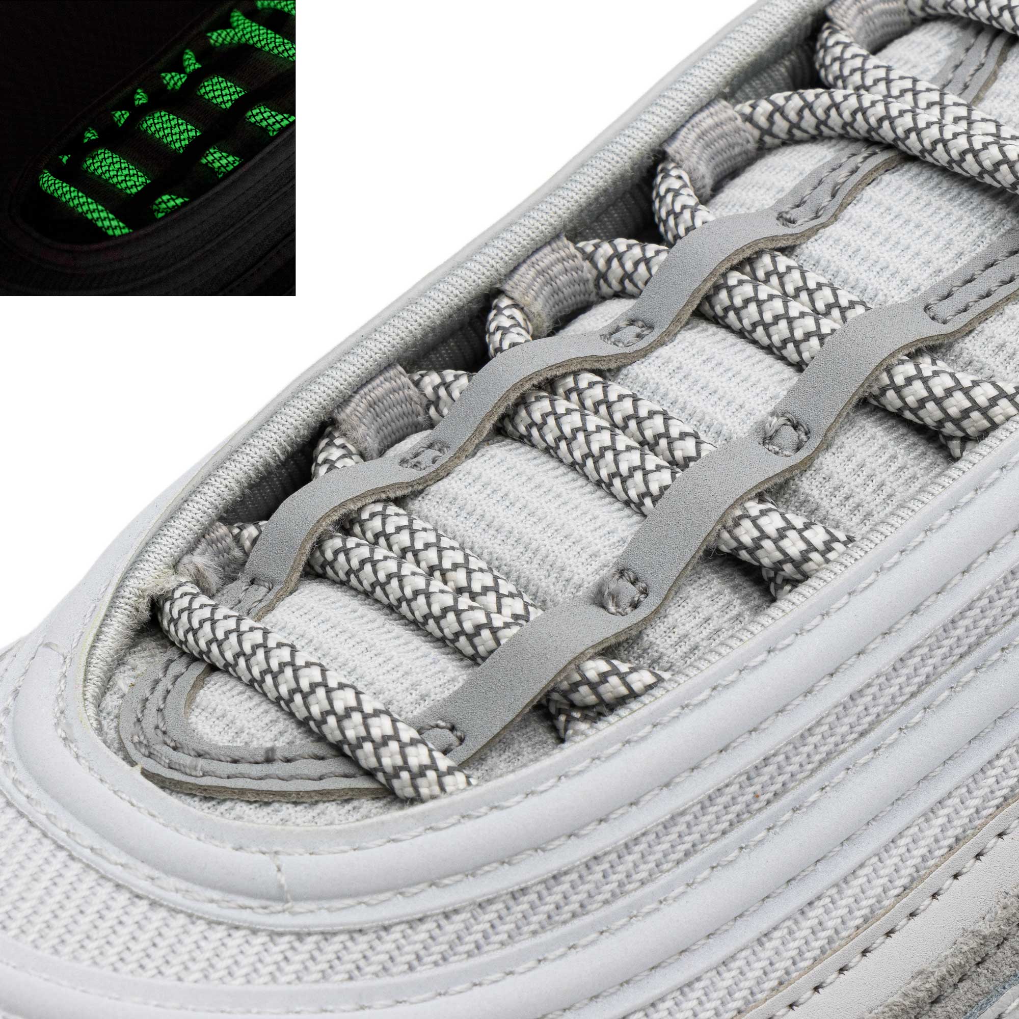 Glow In The Dark 3M Reflective Rope Laces - Angelus Direct