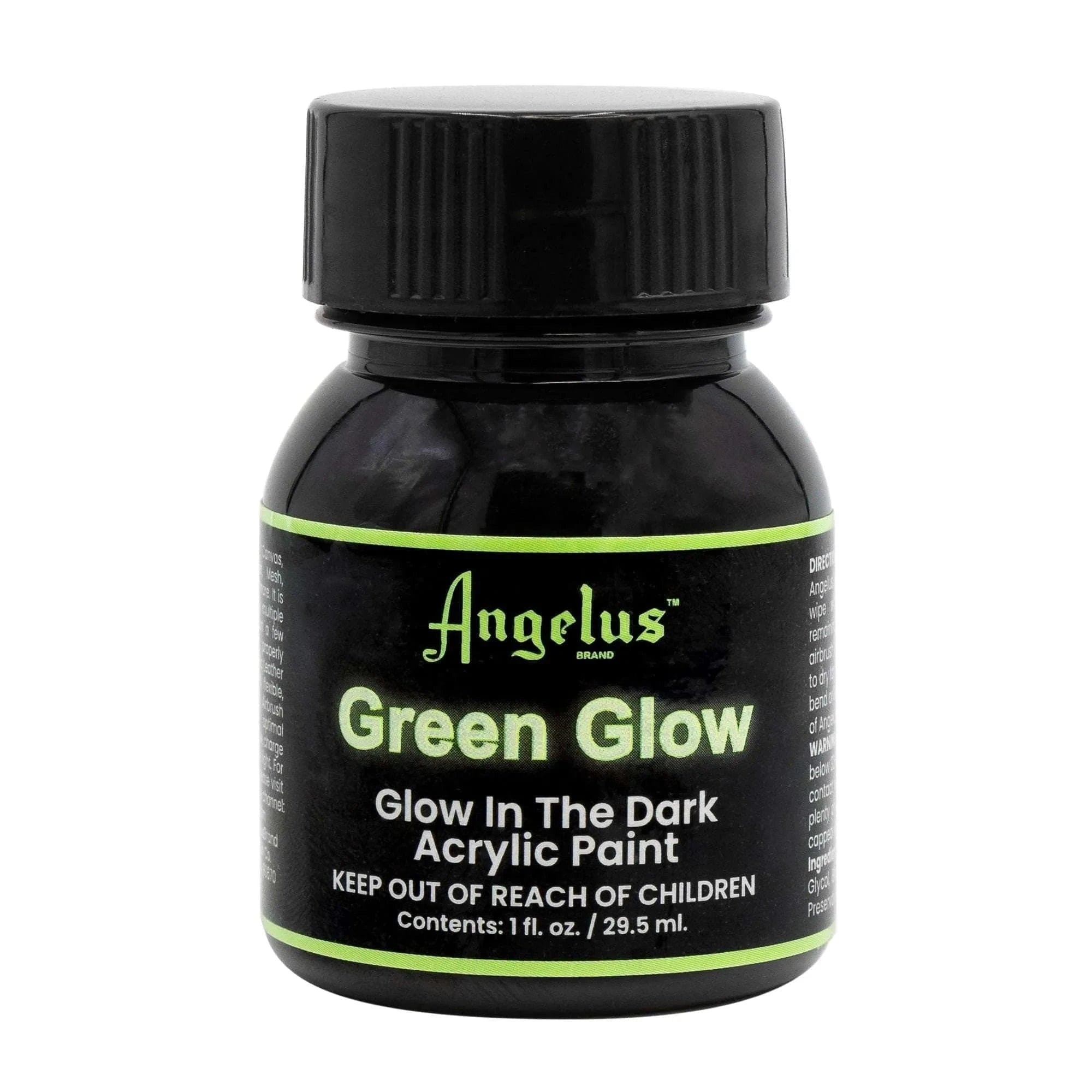 Angelus Direct Glow In The Dark Acrylic Paint - Green Glow 1 oz.