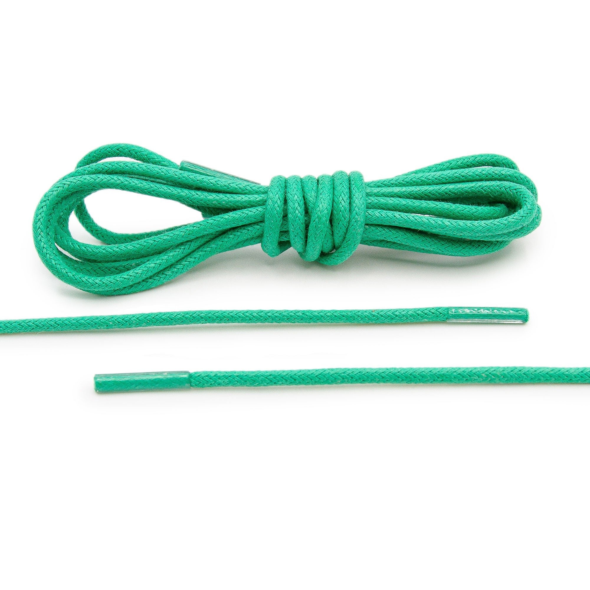Green Waxed Dress Shoelaces - Angelus Direct