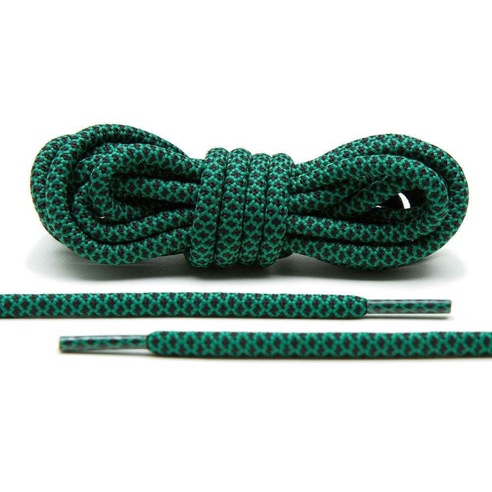 Green/Black Rope Laces - Angelus Direct