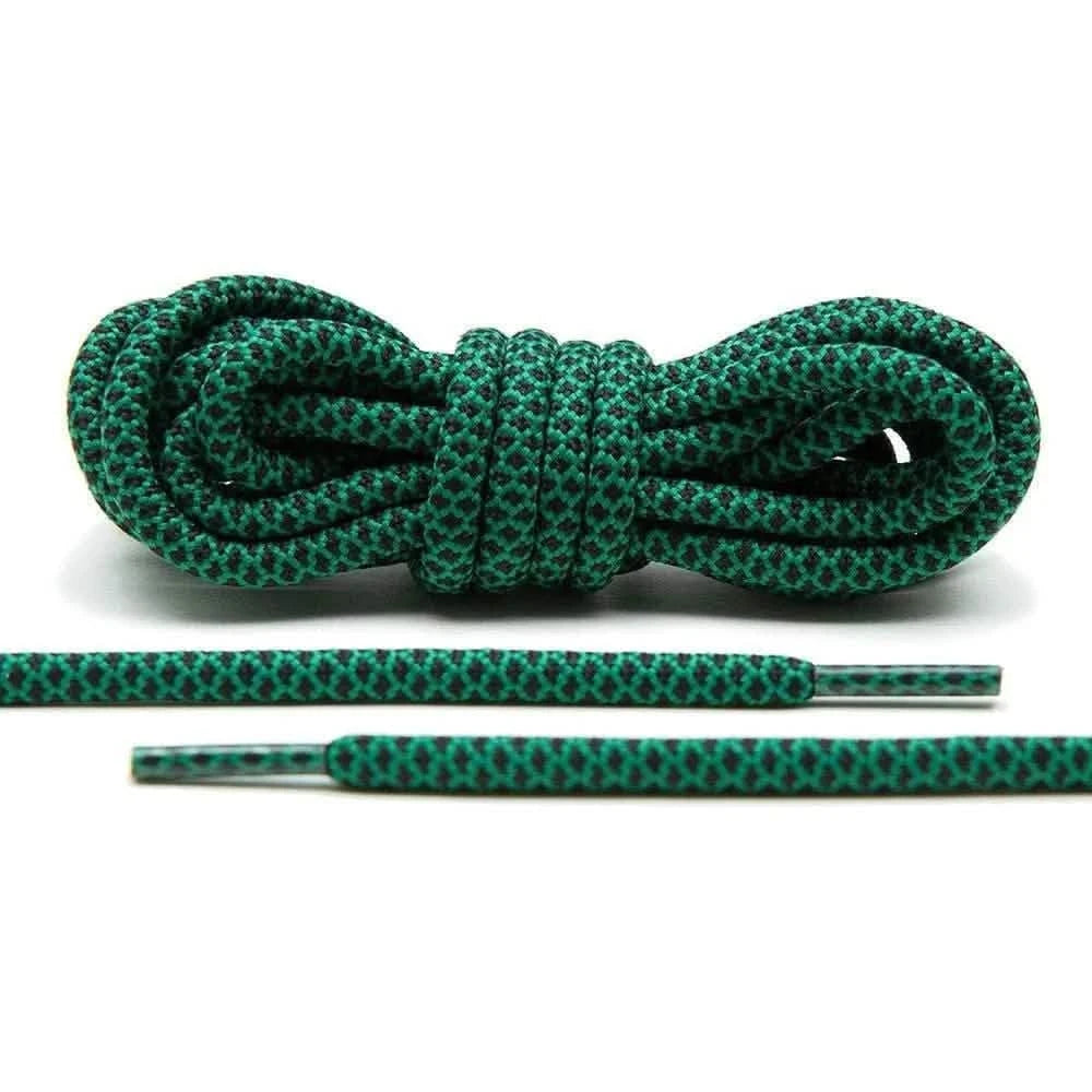Lace Lab Green/Black Rope Laces Rope Shoelaces