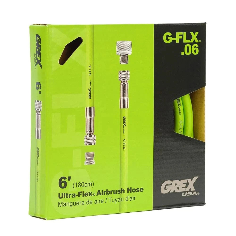 Grex Grex 6' ULTRA-FLEX Airbrush Hose w/ Universal Fittings 6' Air Hose Accessories