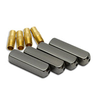Lace Lab Gunmetal Plated Metal Aglets Gunmetal Aglets