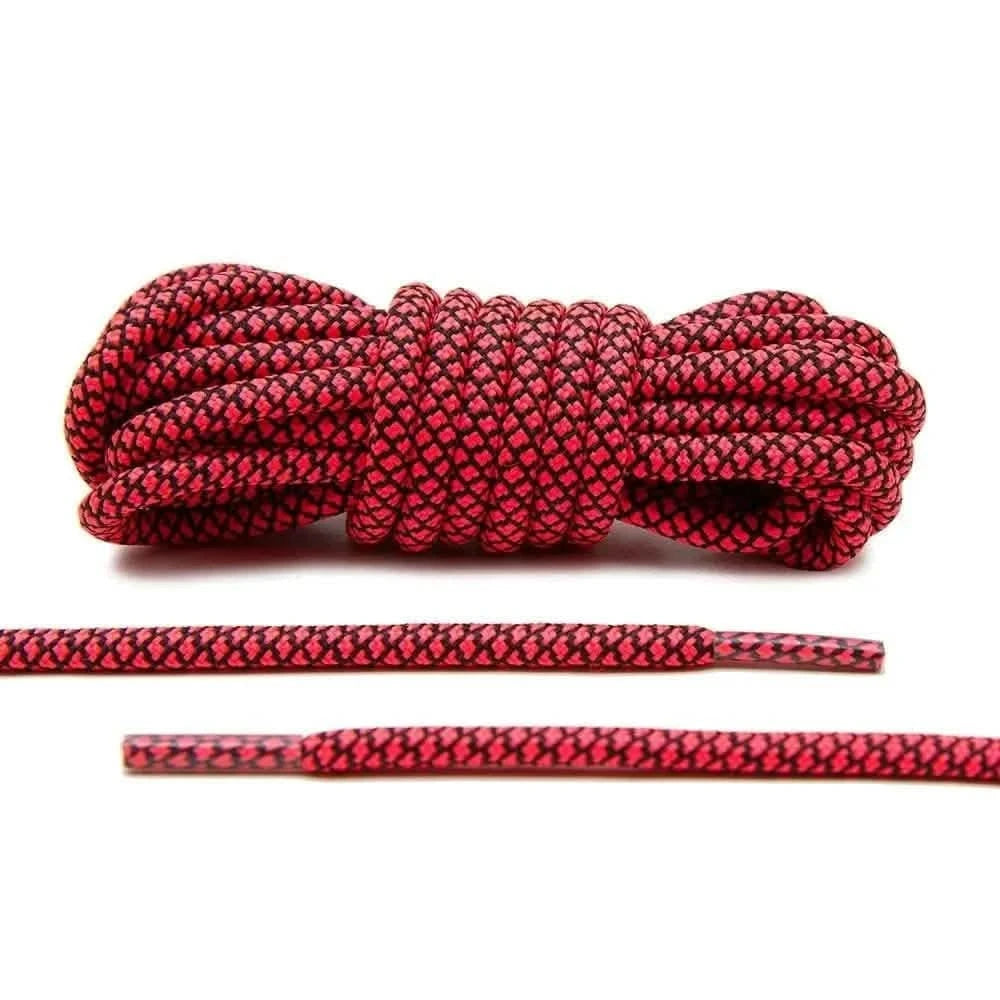 Lace Lab Infrapink/Black Rope Laces Rope Shoelaces