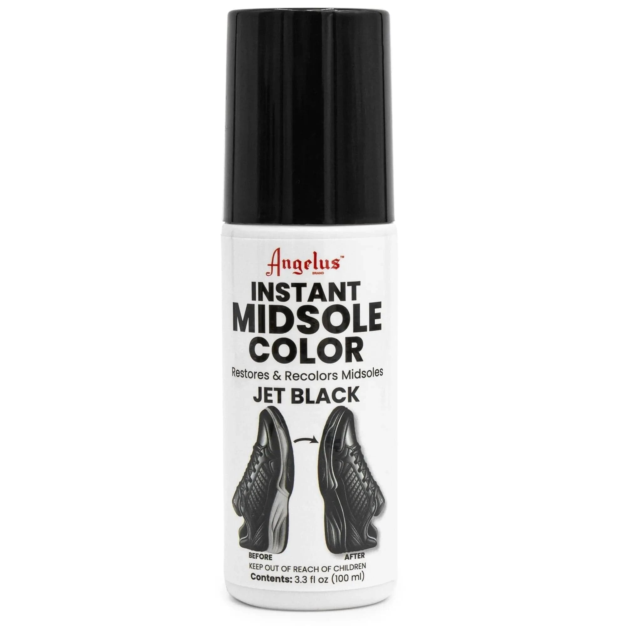Instant Midsole Color - Jet Black - Angelus Direct