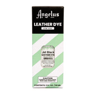 Angelus Direct Jet Black Low VOC Leather Dye 3 oz. Low VOC Leather Dye