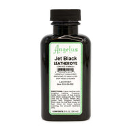 Angelus Direct Jet Black Low VOC Leather Dye 3 oz. Low VOC Leather Dye