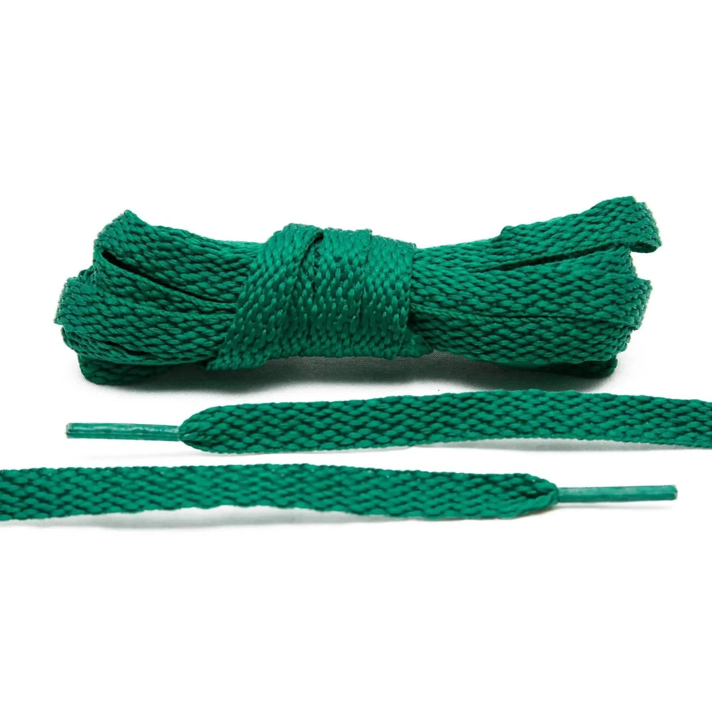 Lace Lab Kelly Green Shoe Laces Flat Shoelaces