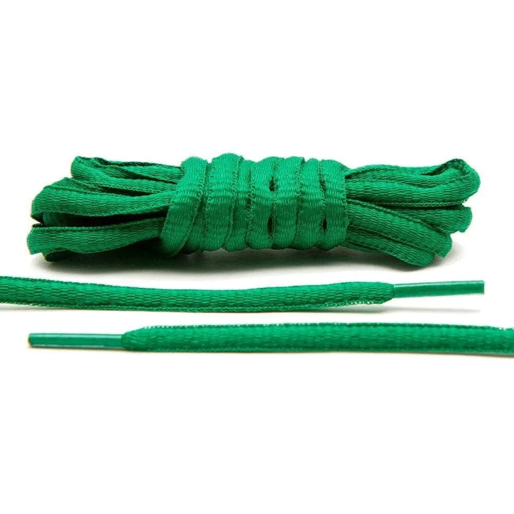 Lace Lab Kelly Green - Thin Oval Laces Oval