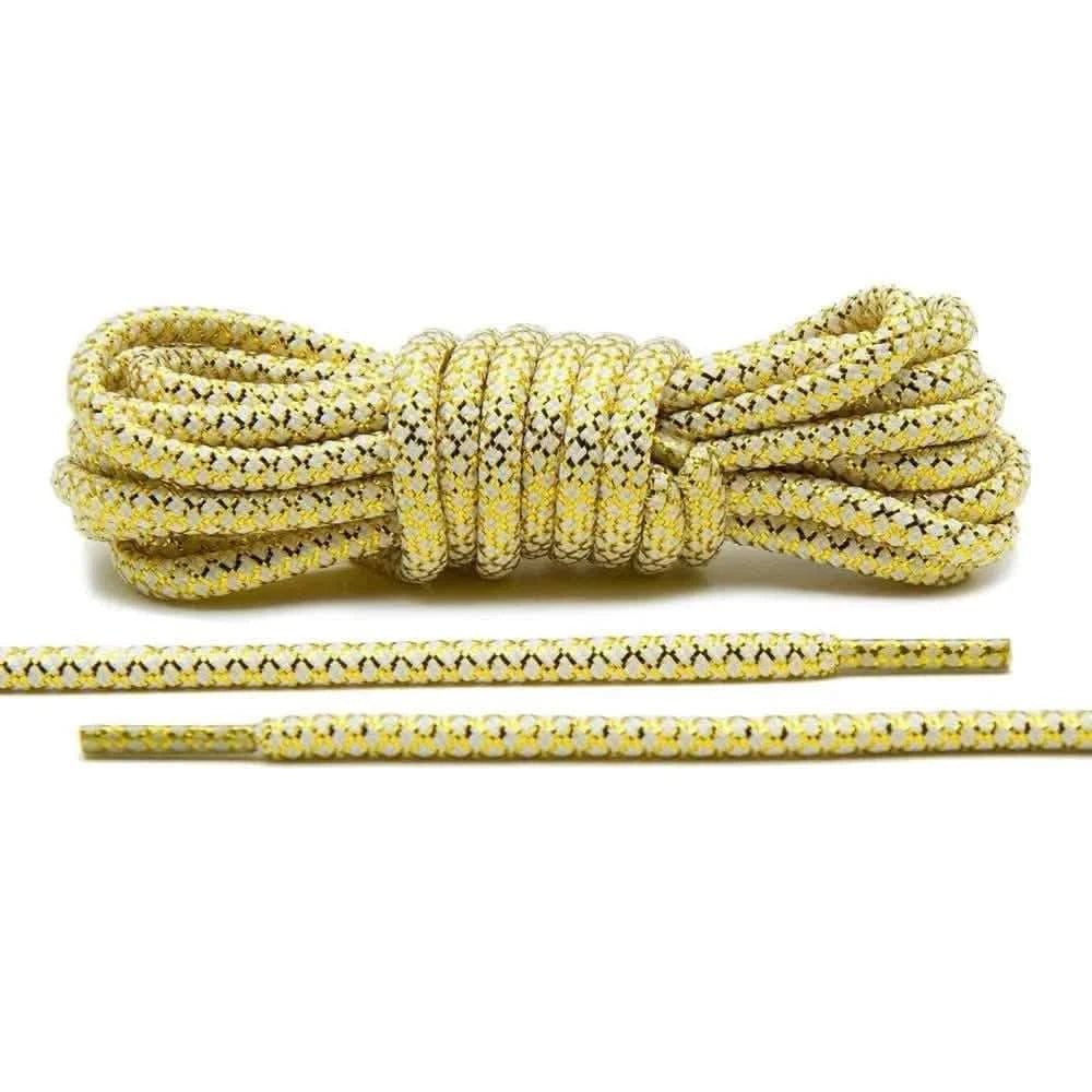 Lace Lab Metallic Gold/White Rope Laces Rope Shoelaces
