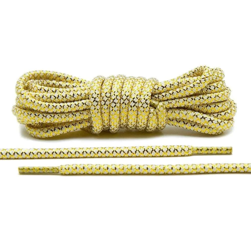 Metallic Gold/White Rope Laces - Angelus Direct