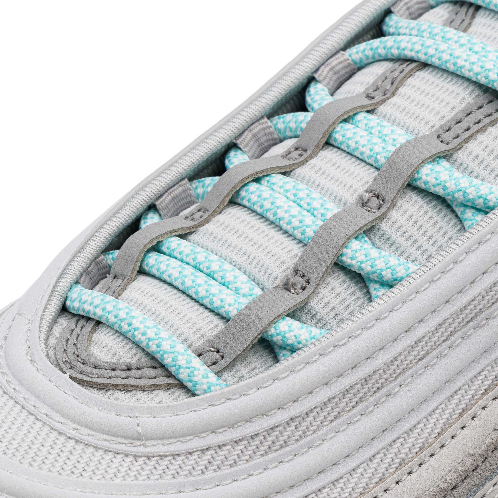 Mint Green/White Rope Laces - Angelus Direct