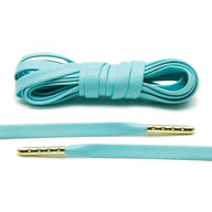 Lace Lab Mint Luxury Leather Laces - Gold Plated Leather Shoelaces