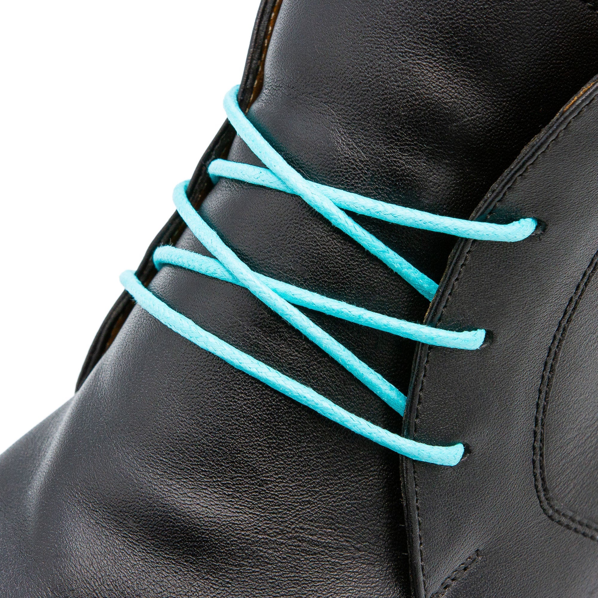 Mint Waxed Dress Shoelaces - Angelus Direct