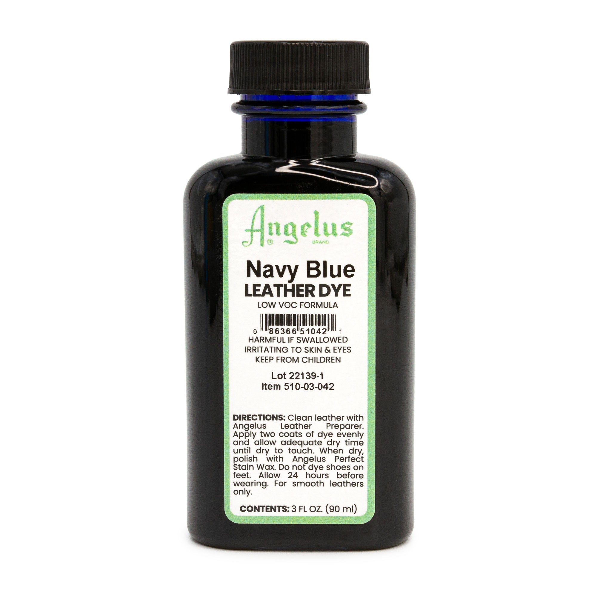 Navy Blue Low VOC Leather Dye - Angelus Direct