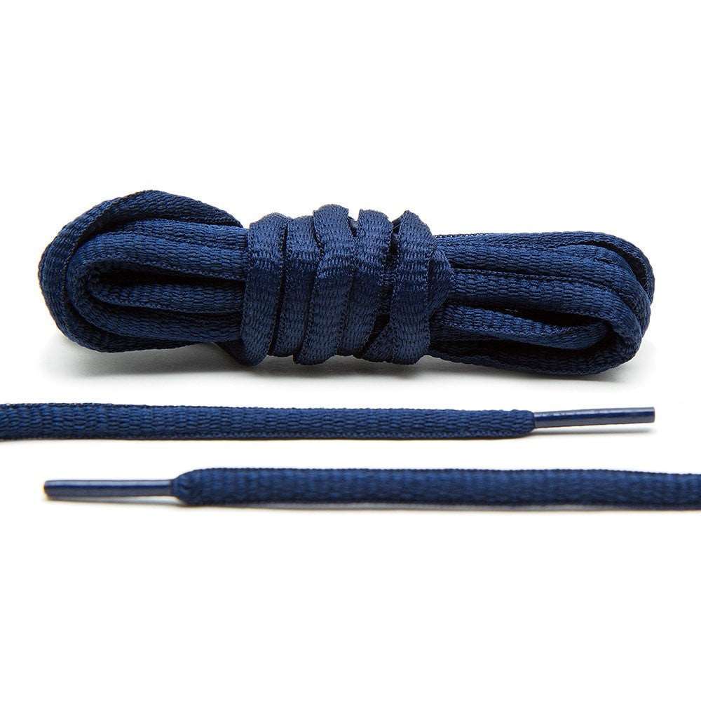 Navy Blue - Thin Oval Laces - Angelus Direct