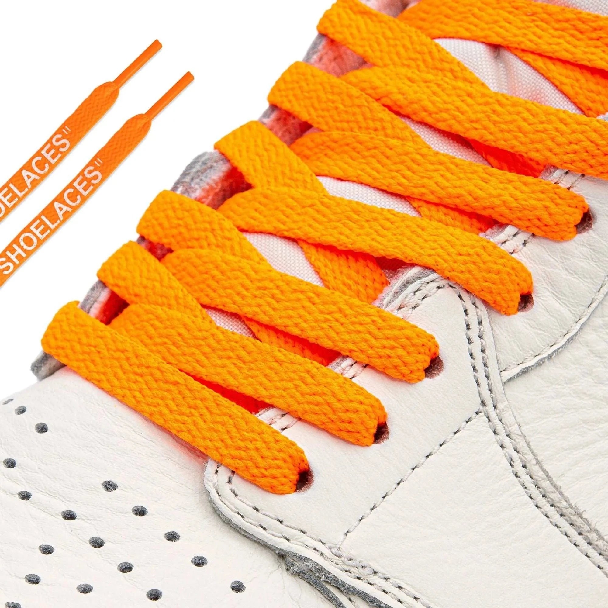 Lace Lab Neon Orange Off-White Style "SHOELACES" "SHOELACES"