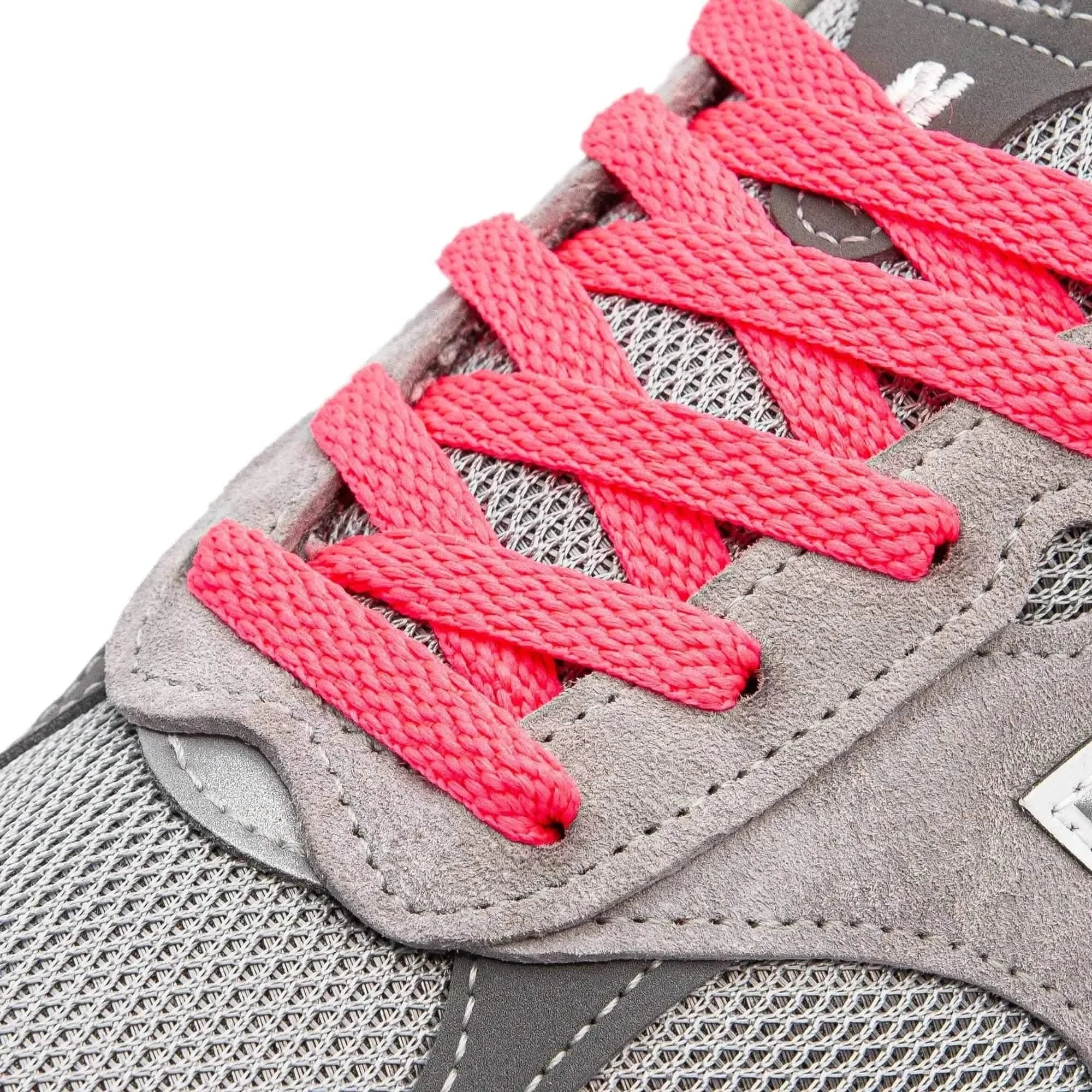 Lace Lab Neon Pink Shoe Laces Flat Shoelaces