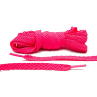 Lace Lab Neon Pink Shoe Laces Flat Shoelaces