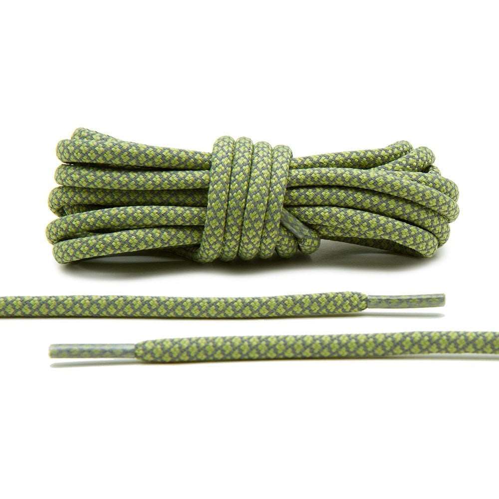 Olive 3M Reflective Rope Laces - Angelus Direct