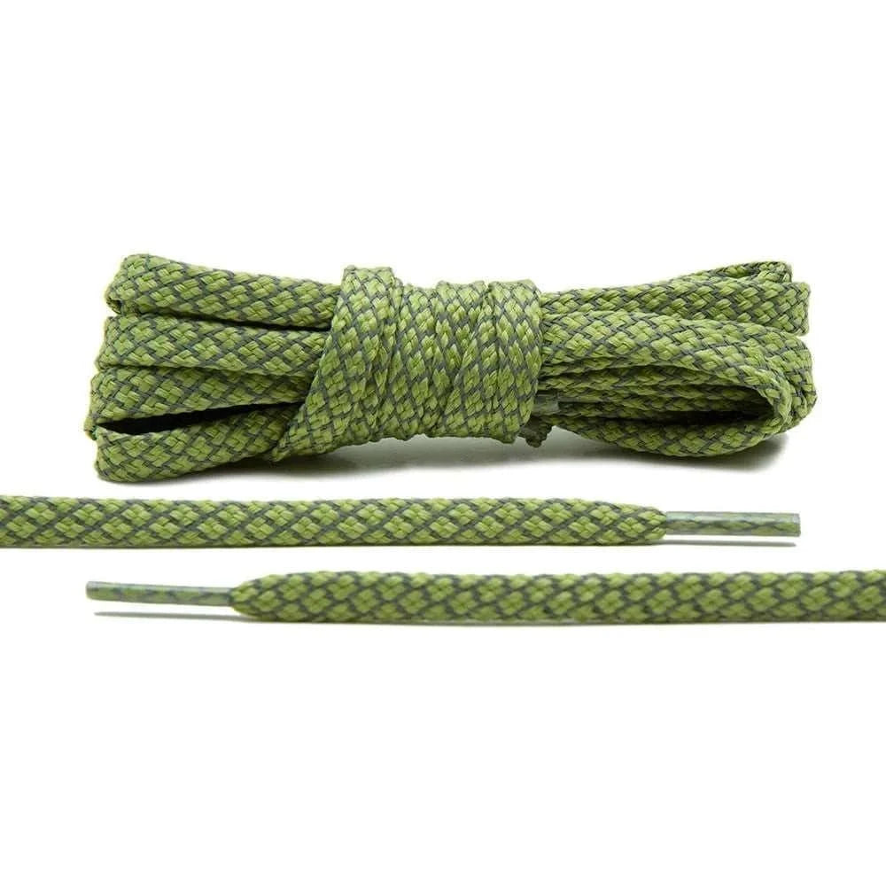 Lace Lab Olive - Reflective Flat Laces 1.0 Reflective Flat Shoelaces