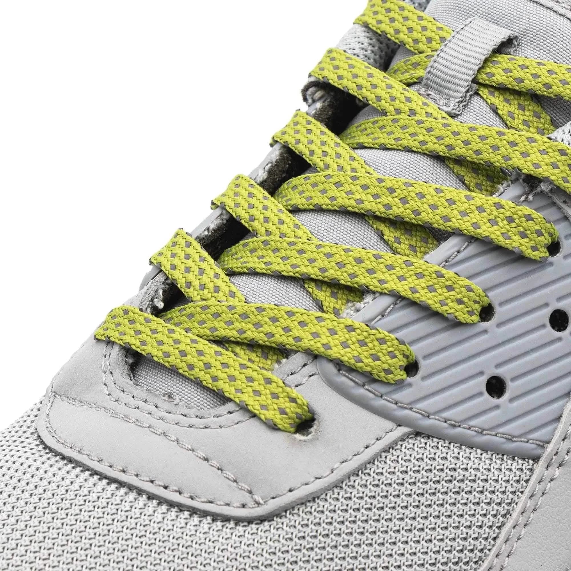 Lace Lab Olive - Reflective Flat Laces 2.0 Reflective Flat Shoelaces