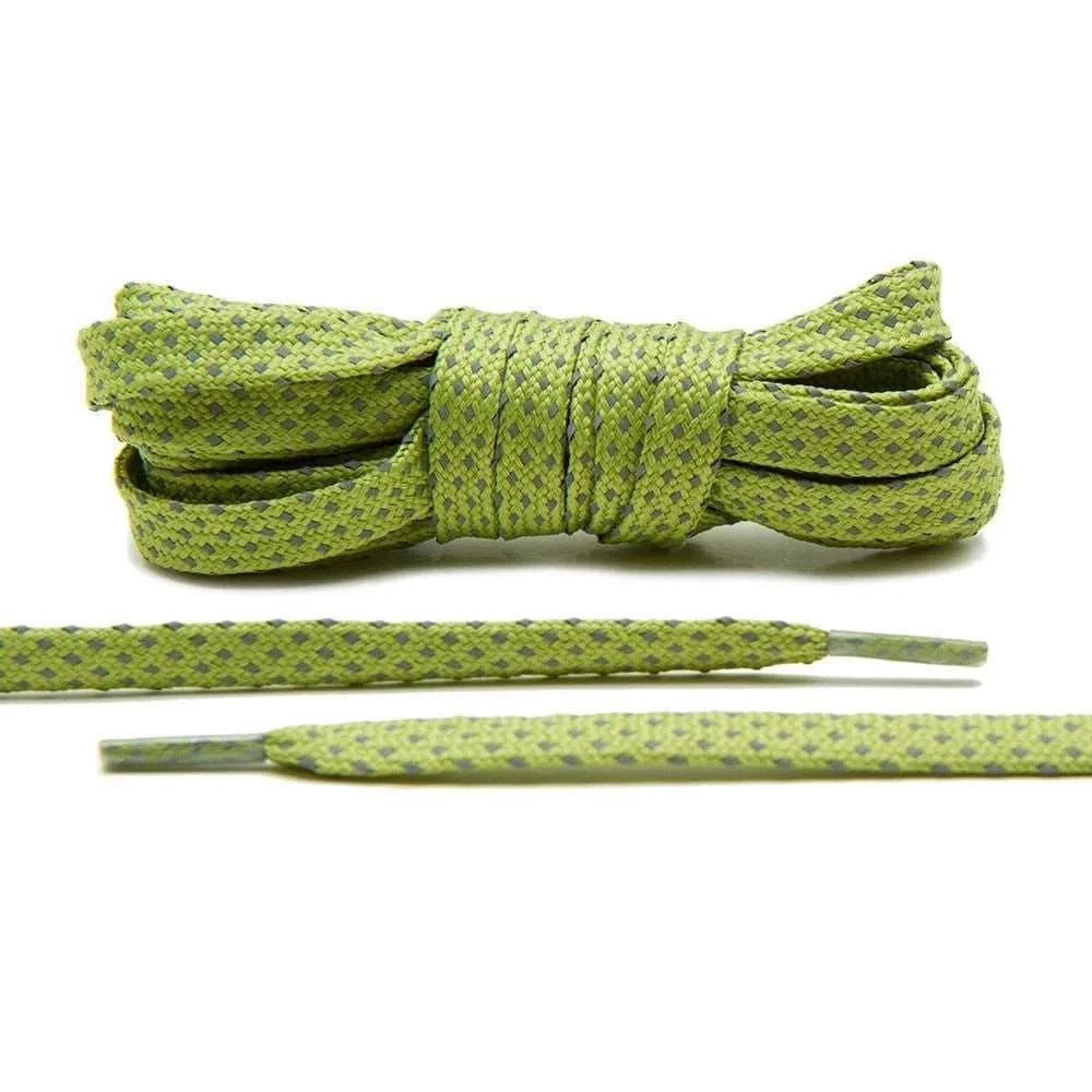 Lace Lab Olive - Reflective Flat Laces 2.0 Reflective Flat Shoelaces