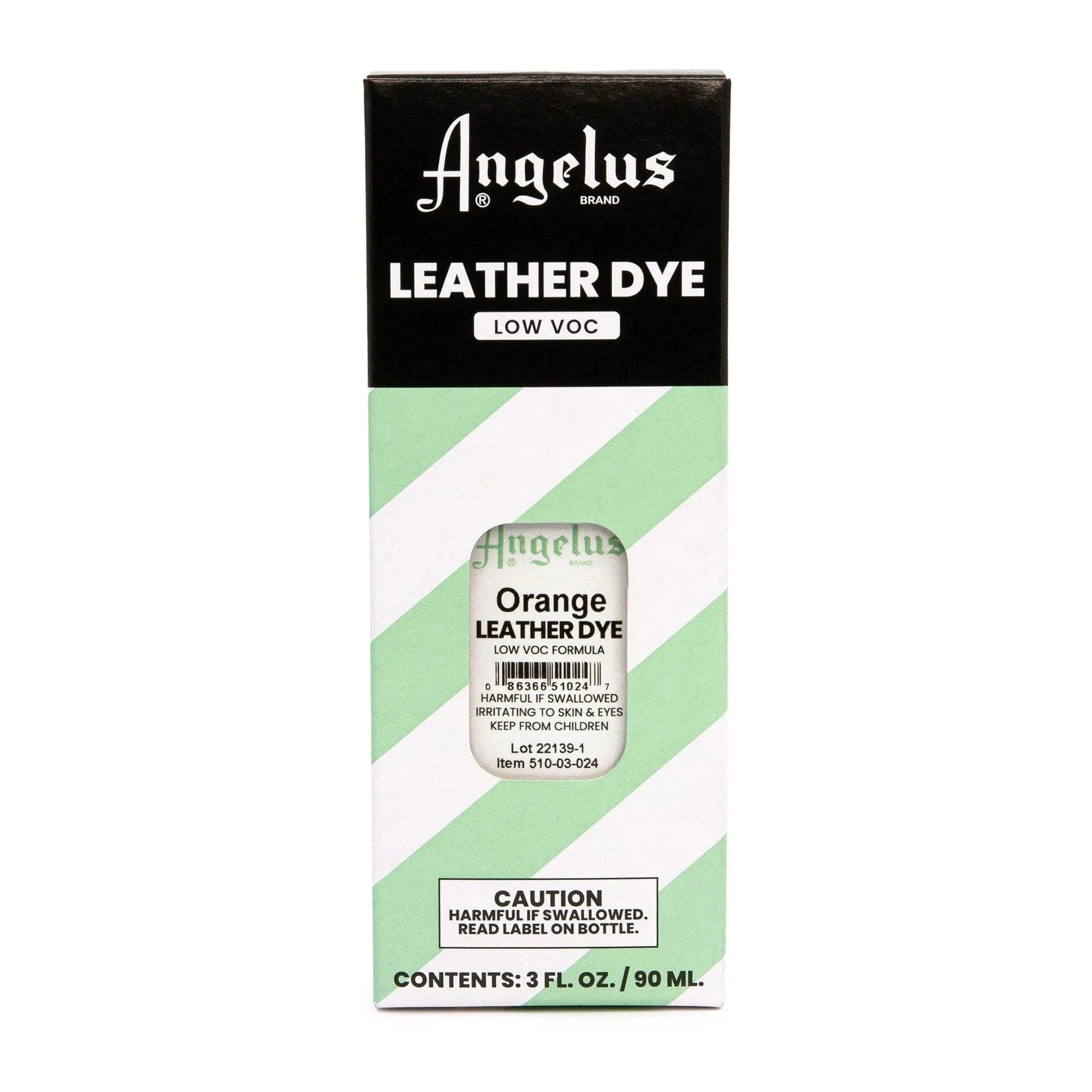 Angelus Direct Orange Low VOC Leather Dye 3 oz. Low VOC Leather Dye