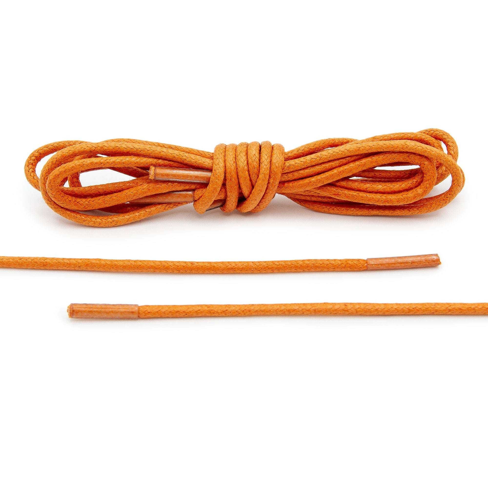 Orange Waxed Dress Shoelaces - Angelus Direct