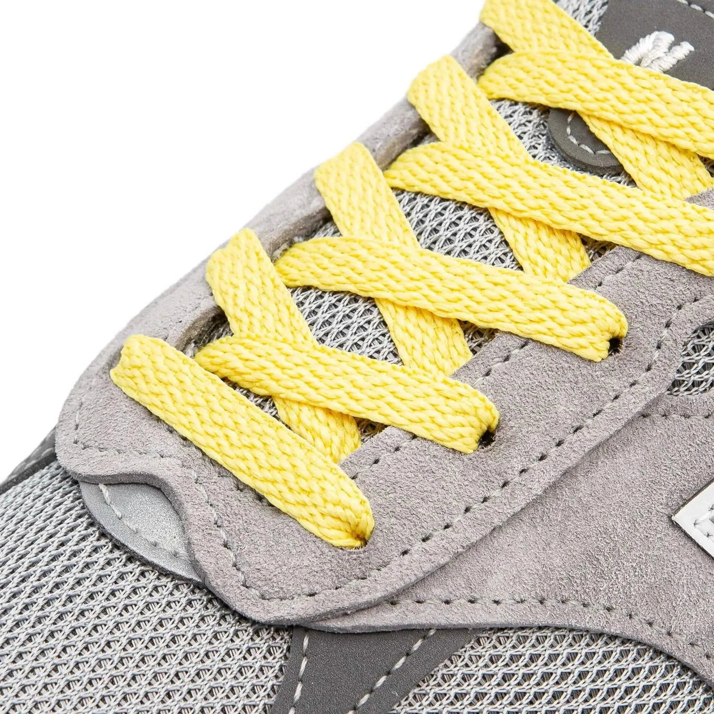 Lace Lab Pale Yellow Shoe Laces Flat Shoelaces