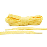 Lace Lab Pale Yellow Shoe Laces Flat Shoelaces