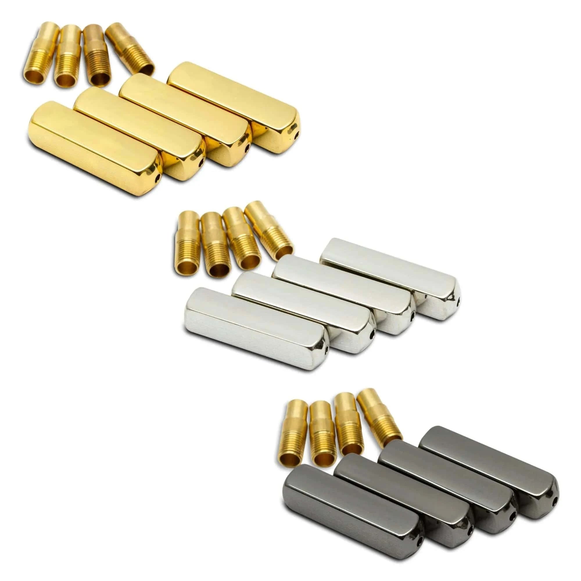 Plated Metal Aglets - Complete Set - Angelus Direct