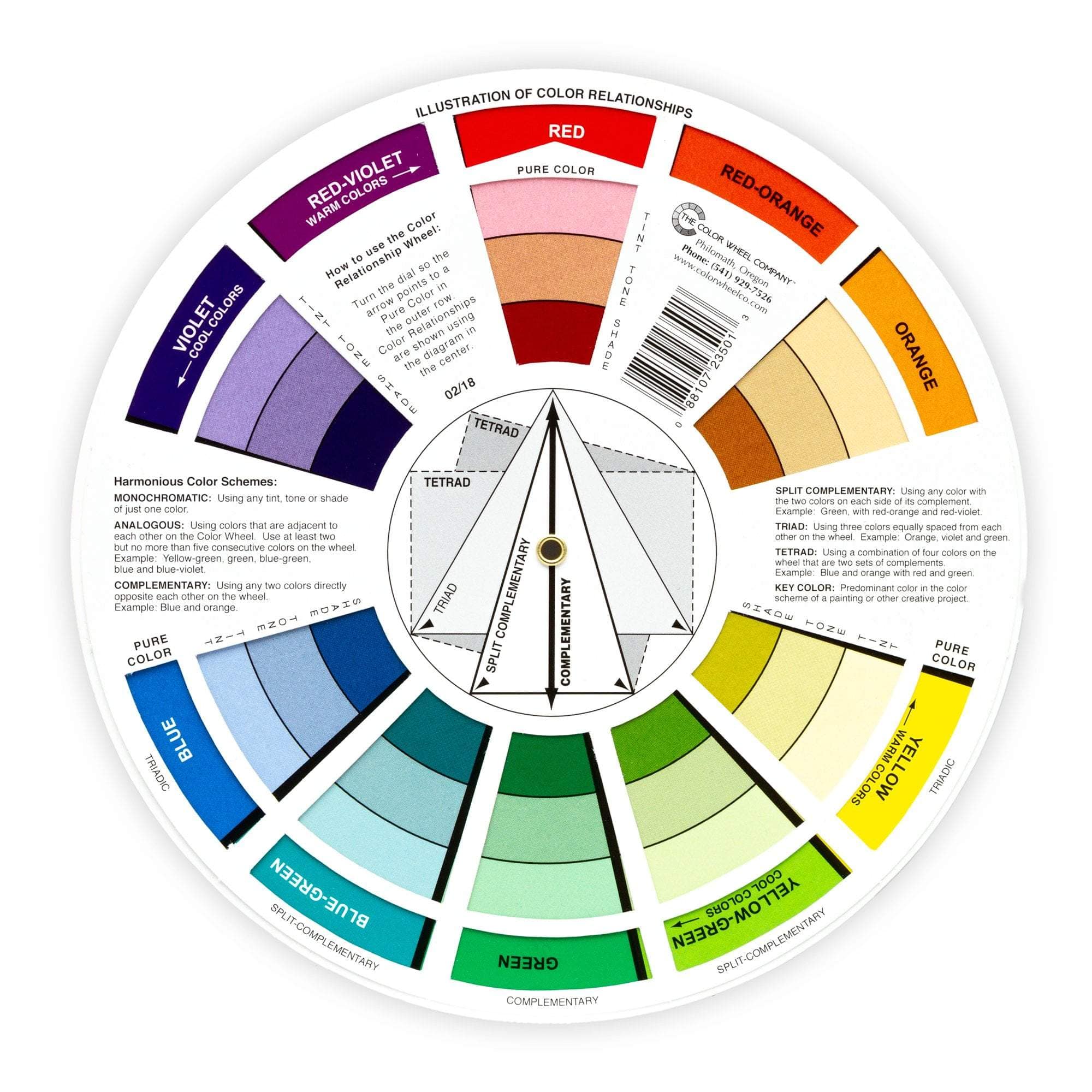 Pocket Color Wheel - Mixing Guide - Angelus Direct