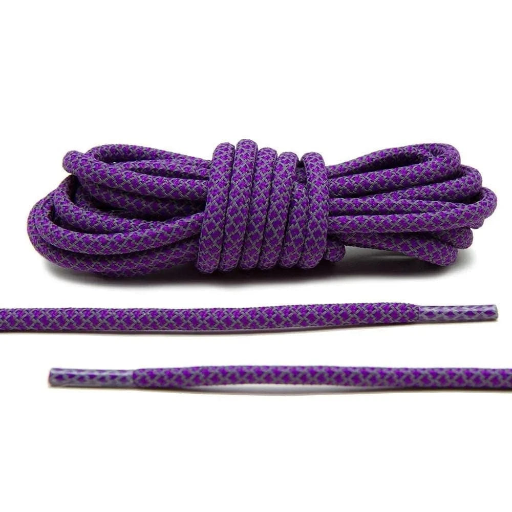 Purple 3M Reflective Rope Laces - Angelus Direct
