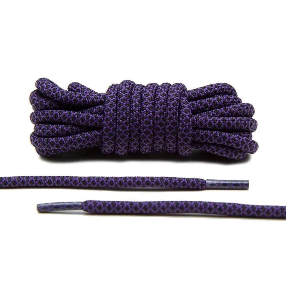 Purple/Black Rope Laces - Angelus Direct