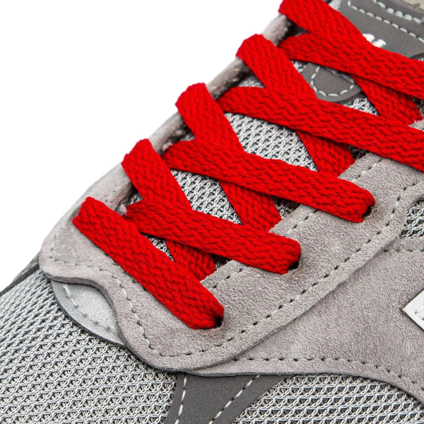 Lace Lab Red Shoe Laces Flat Shoelaces