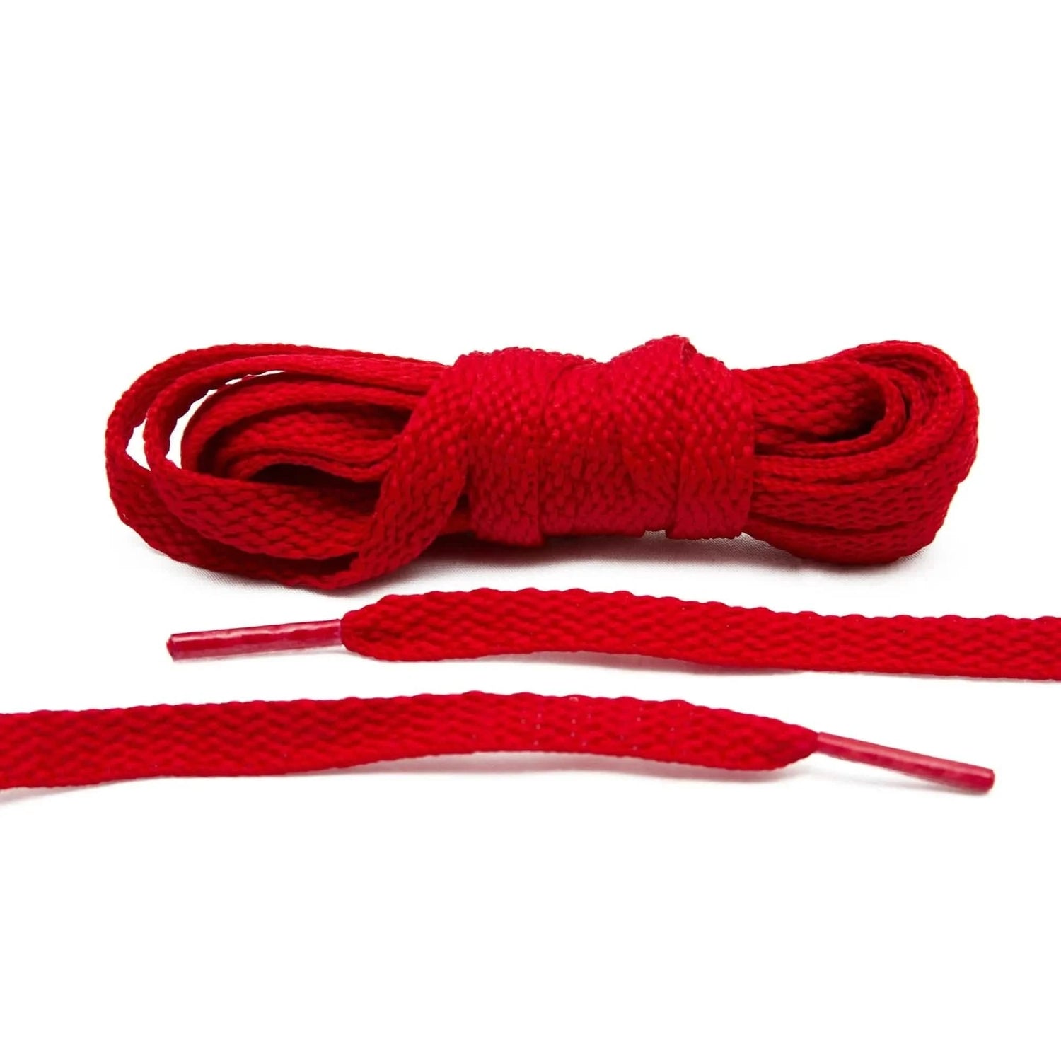 Lace Lab Red Shoe Laces Flat Shoelaces