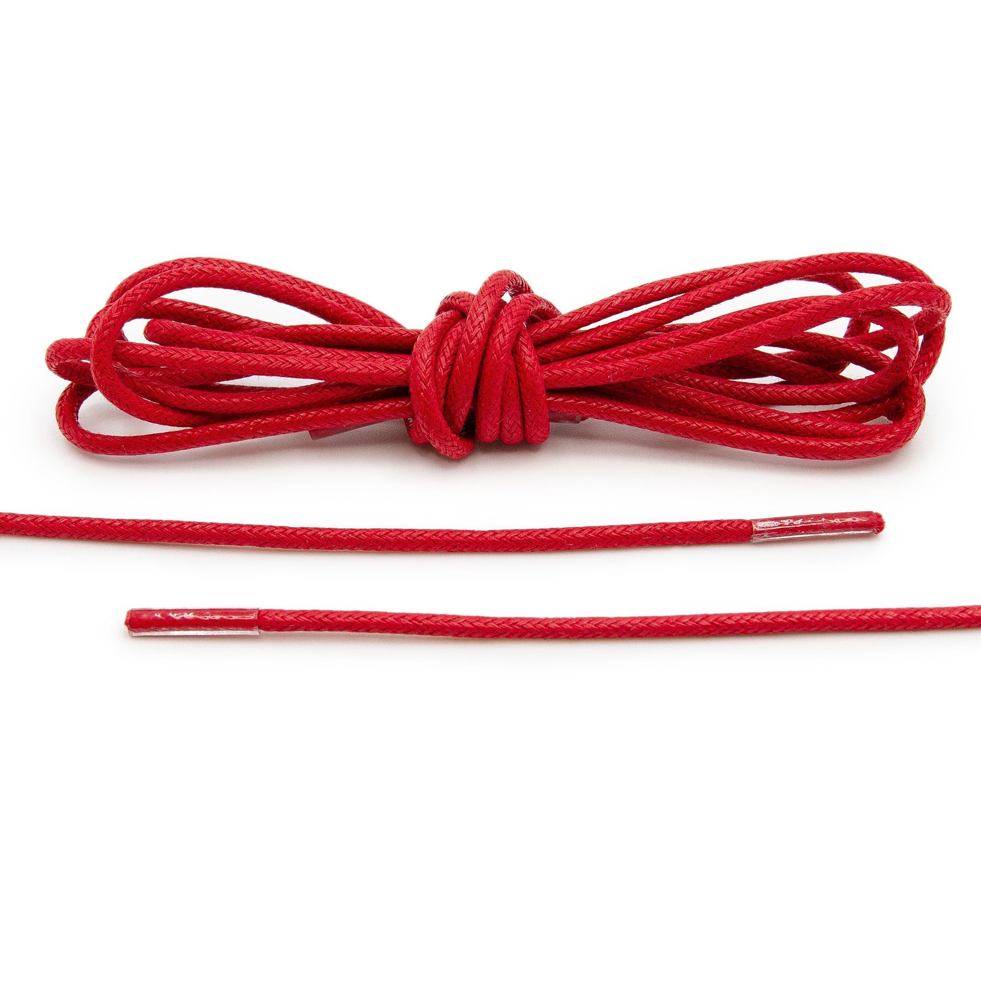 Red Waxed Dress Shoelaces - Angelus Direct