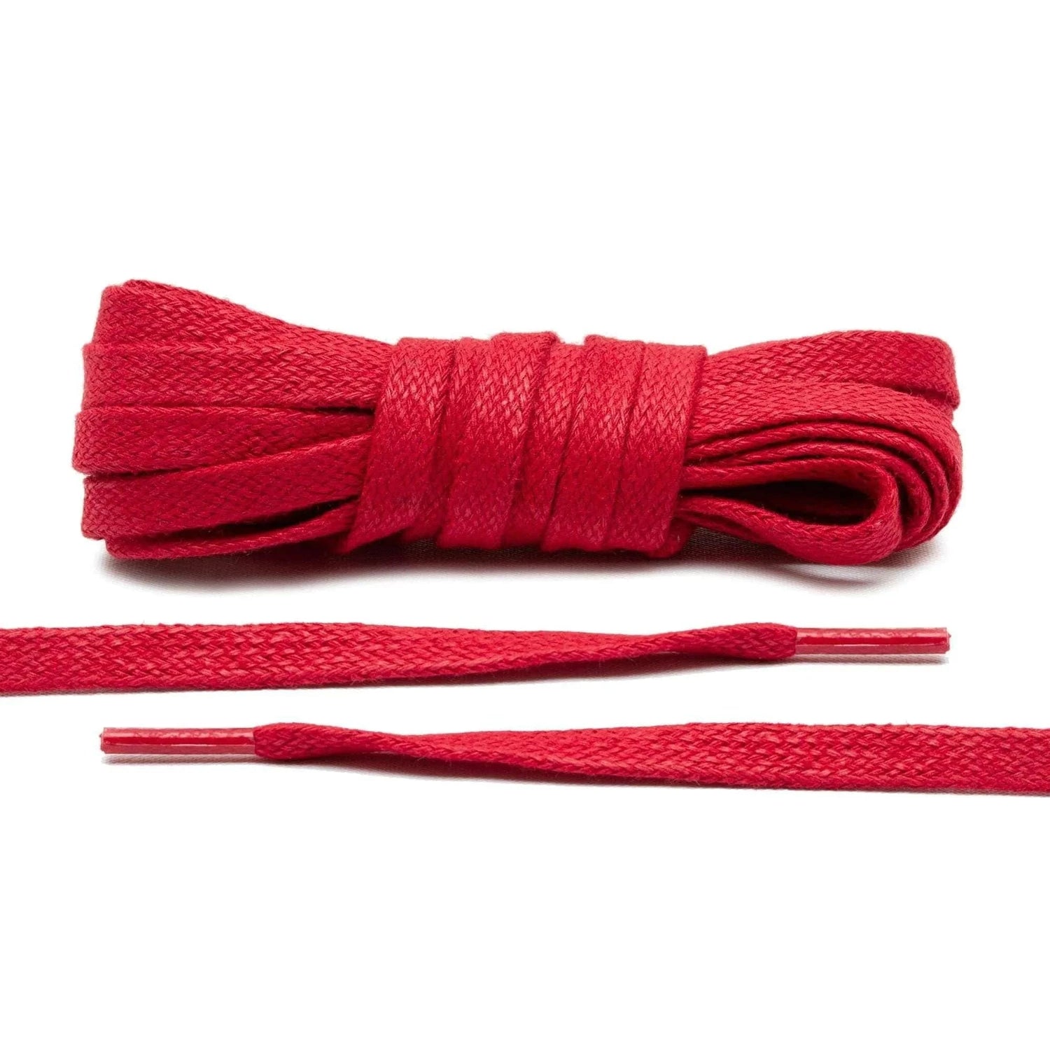 Lace Lab Red Waxed Shoe Laces Waxed Flat Shoelaces