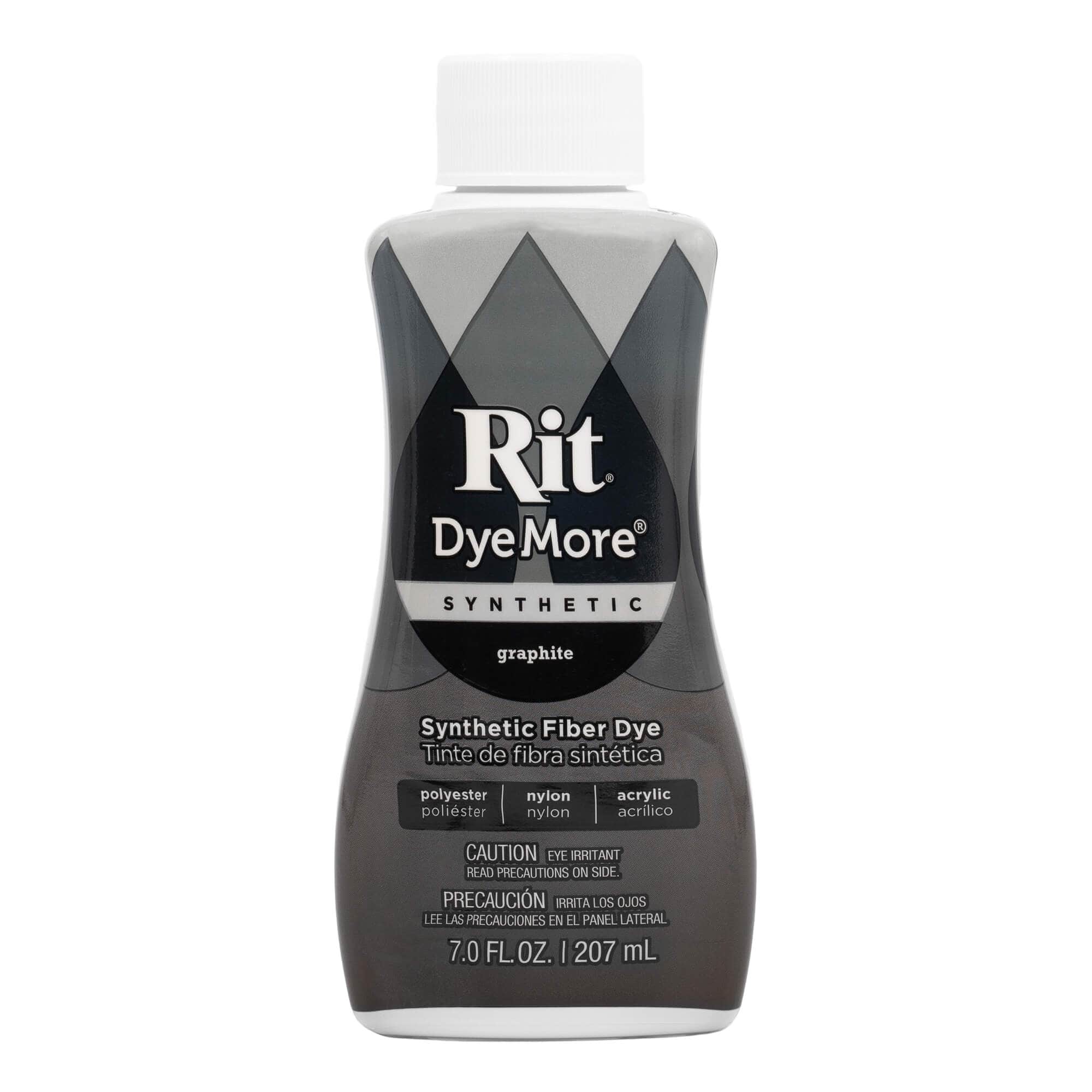 Shop Rit DyeMore Synthetic Fiber Dye - Graphite | Liquid Fabric Dye ...