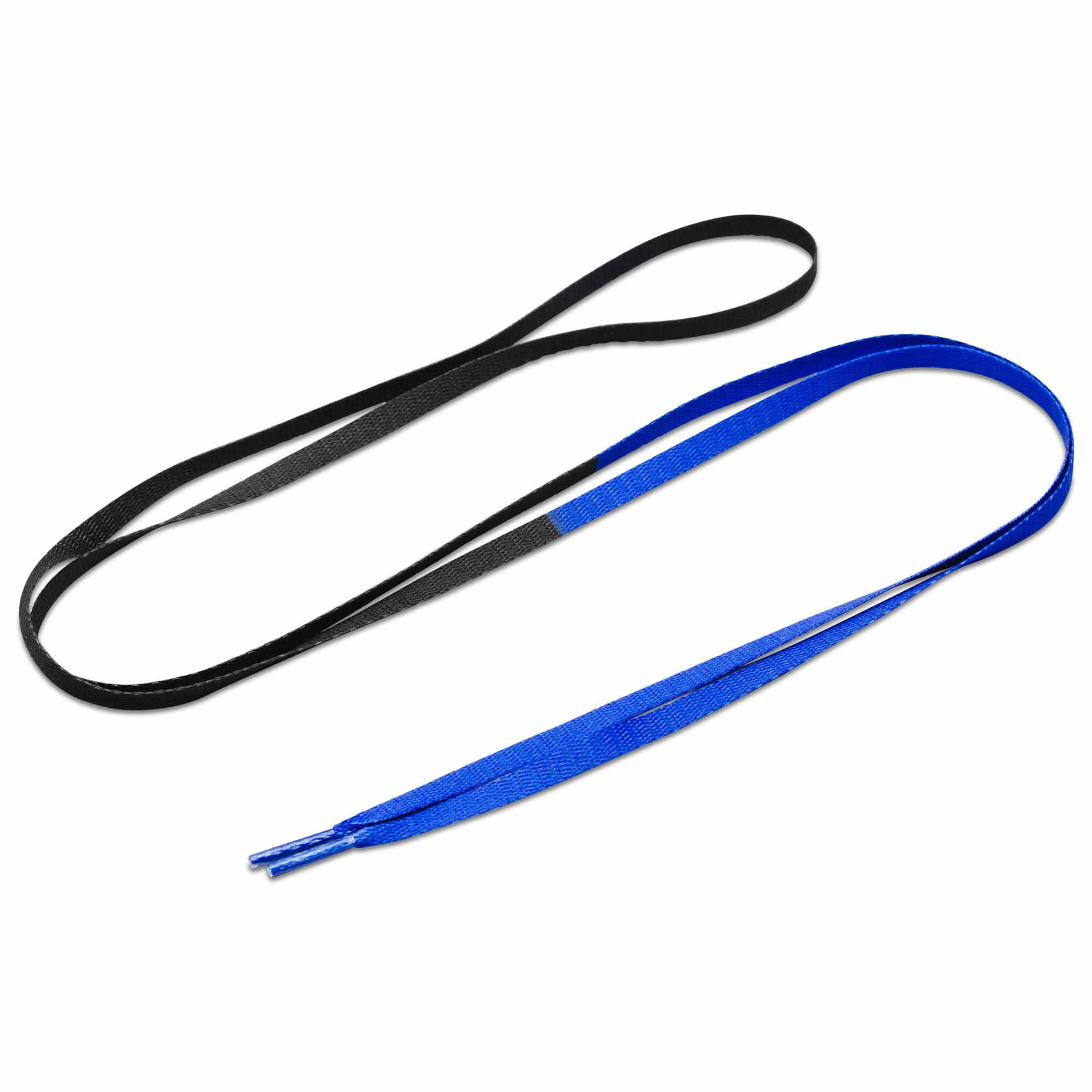 Royal Blue/Black Union Jordan 1 Replacement Shoelaces - Angelus Direct