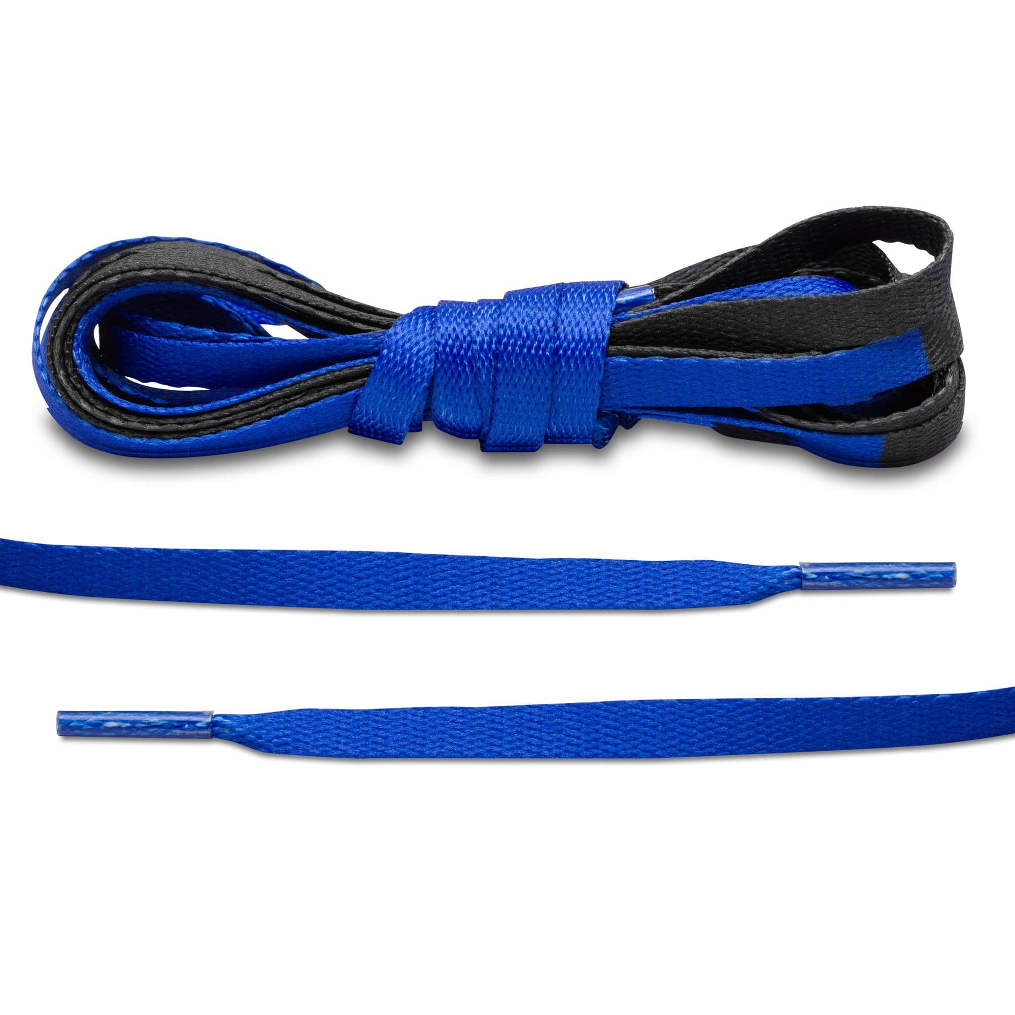 Royal Blue/Black Union Jordan 1 Replacement Shoelaces - Angelus Direct
