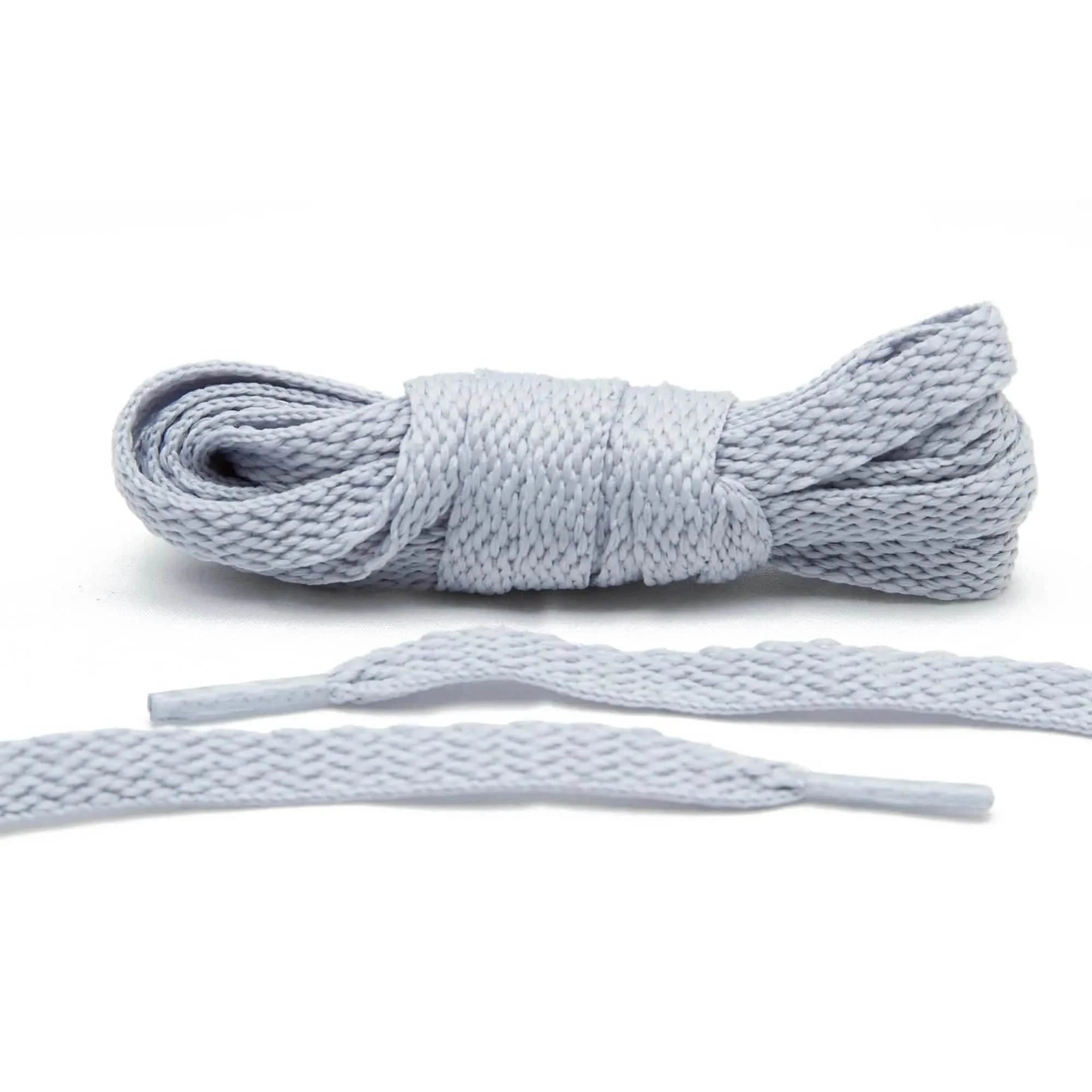Lace Lab Silver Shoe Laces Flat Shoelaces